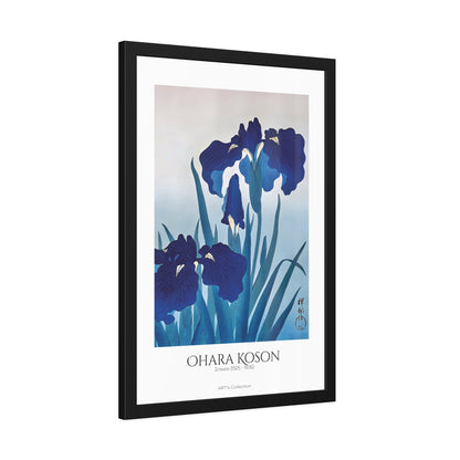 Irises (1925 - 1936) by Ohara Koson / Affiche Encadrée série ART's Collection