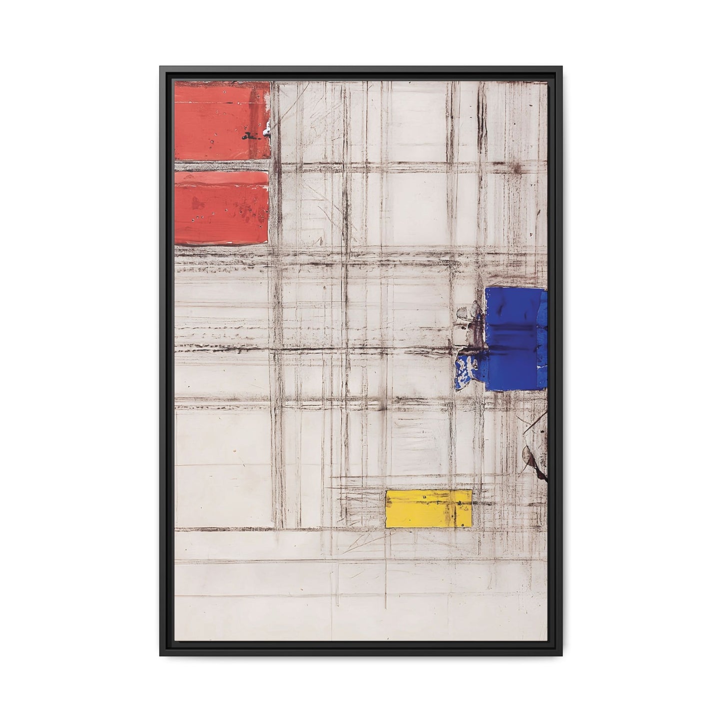 Study for a Composition (1940-1941) by Piet Mondrian  / Toile encadrée sur caisse américaine
