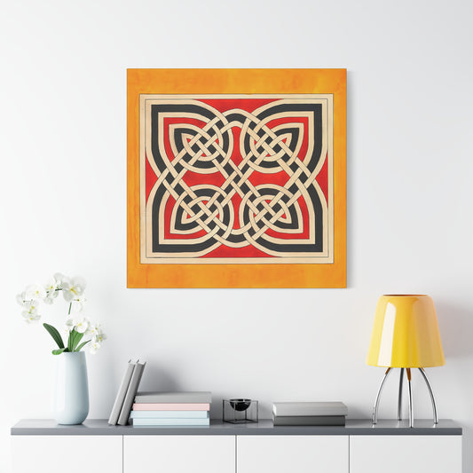 Celtic Ornament (ca 1900) by Elizabeth A. Nedwill  / Reproduction Fine Art sur Toile / Flanc Large Epaisseur 3.2 cm - 1.25 inch