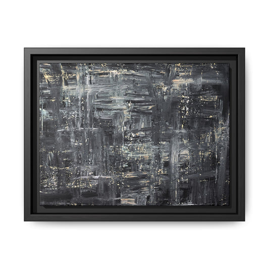 Tableau Intemporel Ardoise Doré "Série Sign Collections" / Toile encadrée sur caisse américaine