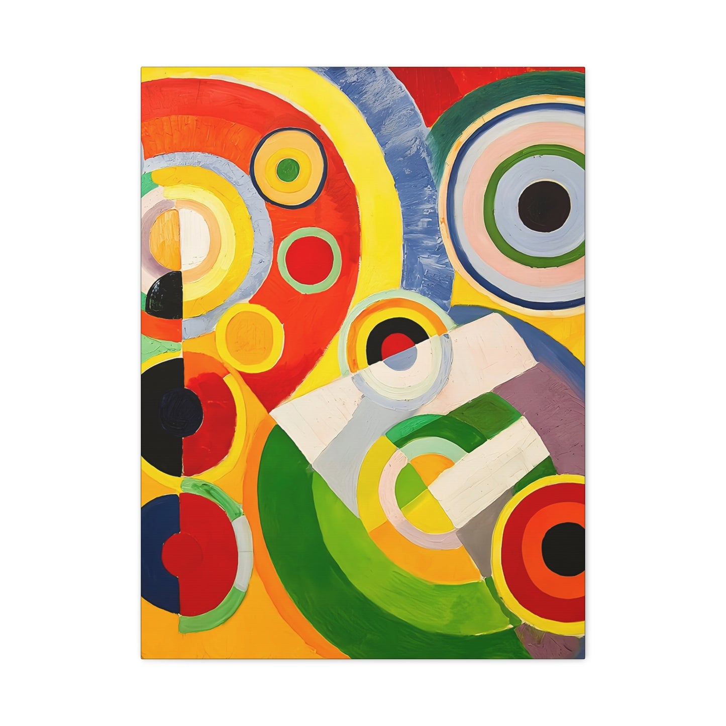 Rythme, Joie de vivre (1930) by Robert Delaunay / Reproduction Fine Art sur Toile / Large Epaisseur 3.2 cm - 1.25 inch