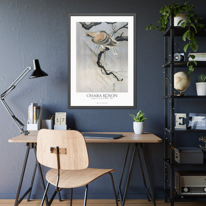 Eagle on branch (1900 - 1910) by Ohara Koson / Affiche Encadrée série ART's Collection