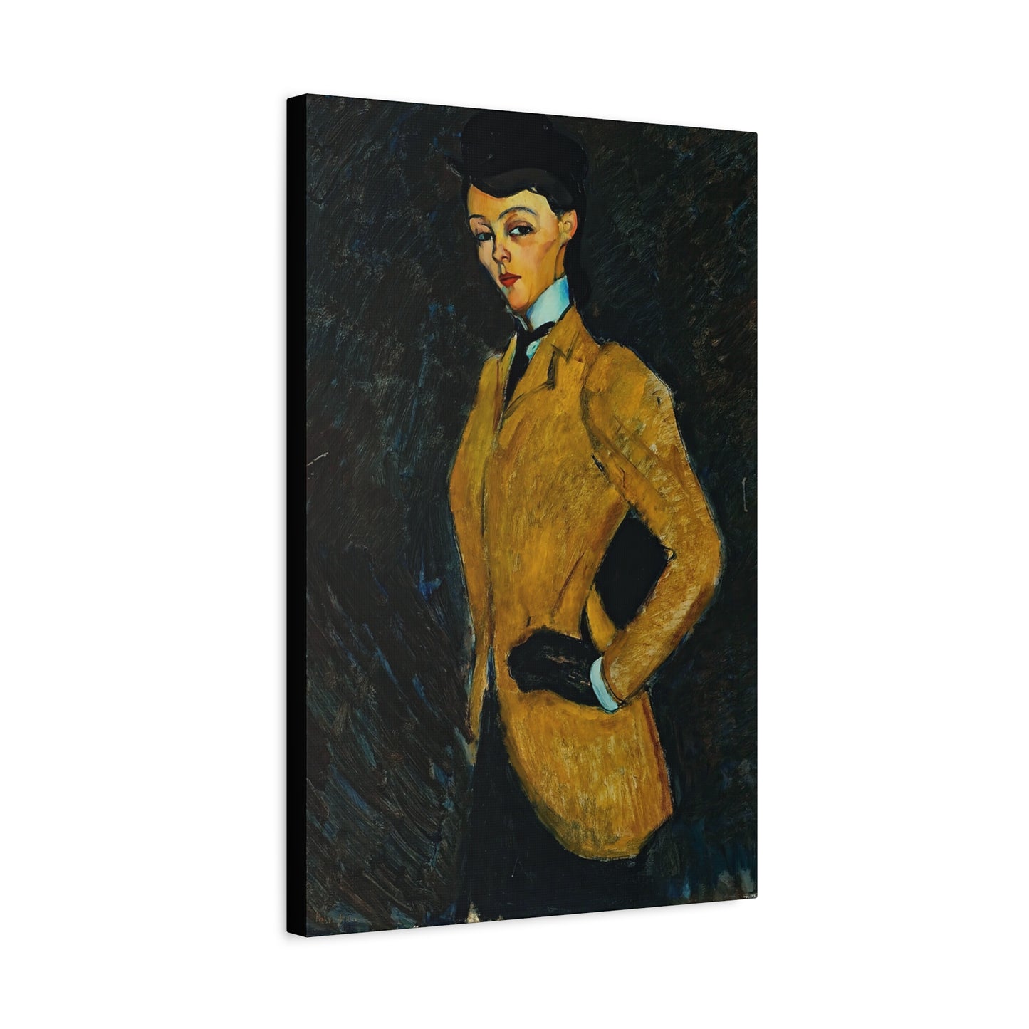 L'amazone (1909) by Amedeo Modigliani / Reproduction Fine Art sur Toile / Flanc Large Epaisseur 3.2 cm - 1.25 inch