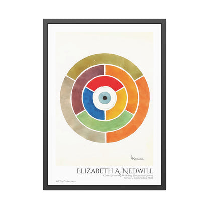 Disc Showing Primary, Secondary and Tertiary Colors (ca 1900) by Elizabeth A. Nedwill / Affiche Encadrée série ART's Collection