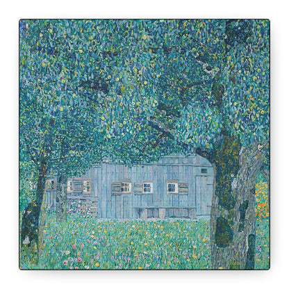 Bauernhaus in Buchberg (1911)  by Gustav Klimt / Reproduction Fine Art sur Toile / Flanc Large Epaisseur 3.2 cm - 1.25 inch