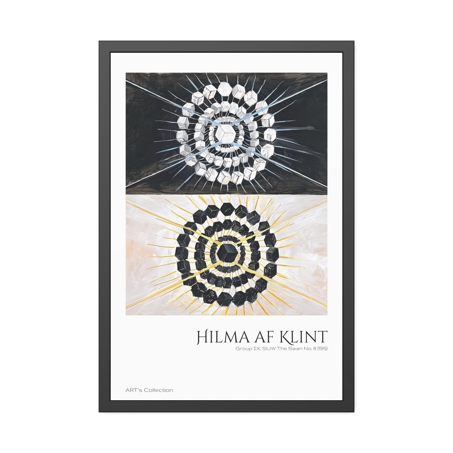 Group IX, SUW The Swan No. 8 (1915) by Hilma af Klint  / Affiche Encadrée série ART's Collection
