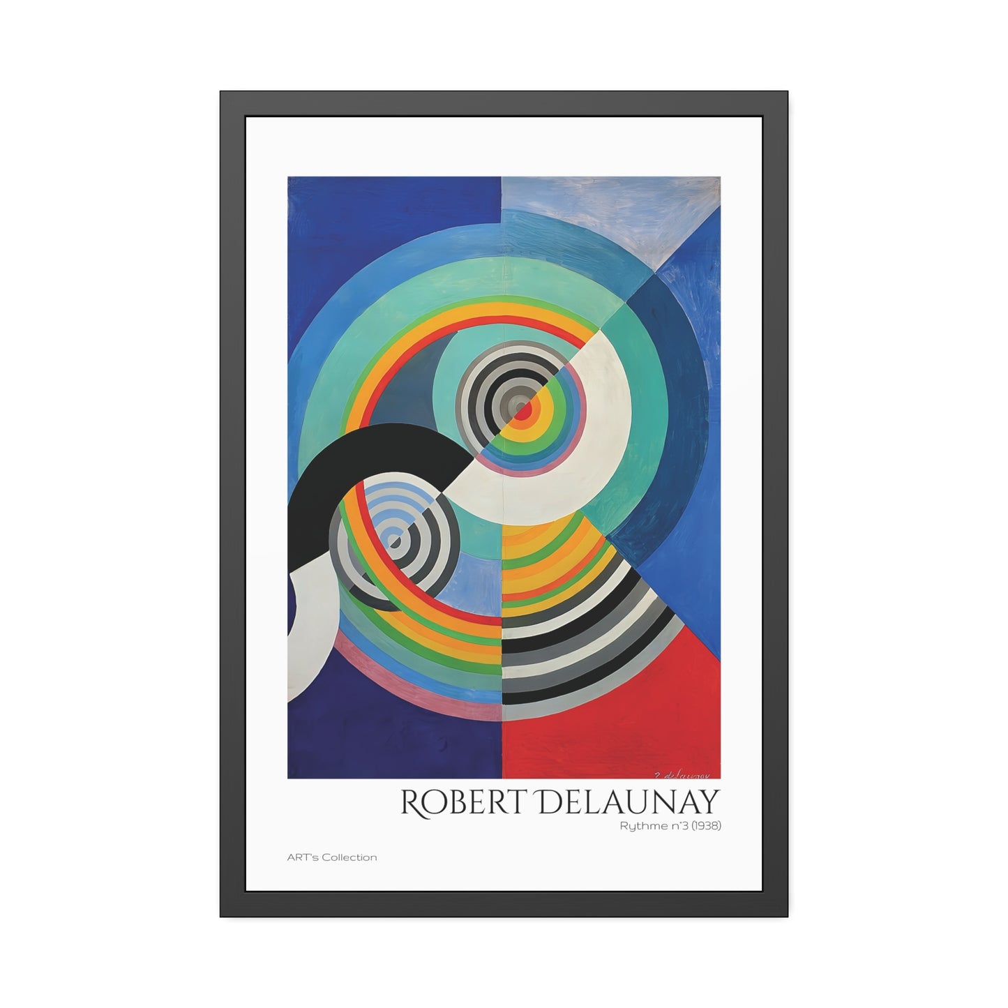 Rythme N.3 (1938) by Robert Delaunay / Affiche Encadrée série ART's Collection
