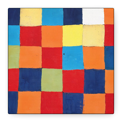 Color chart Qu 1 (1930) by Paul Klee / Reproduction Fine Art sur Toile / Large Epaisseur 3.2 cm - 1.25 inch