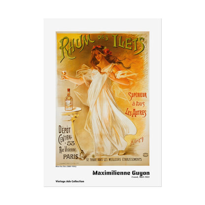 Rhum Des Ilets (1880-1900) by Maximilienne Guyon / Affiche imprimée - Série Vintage Ads Collection