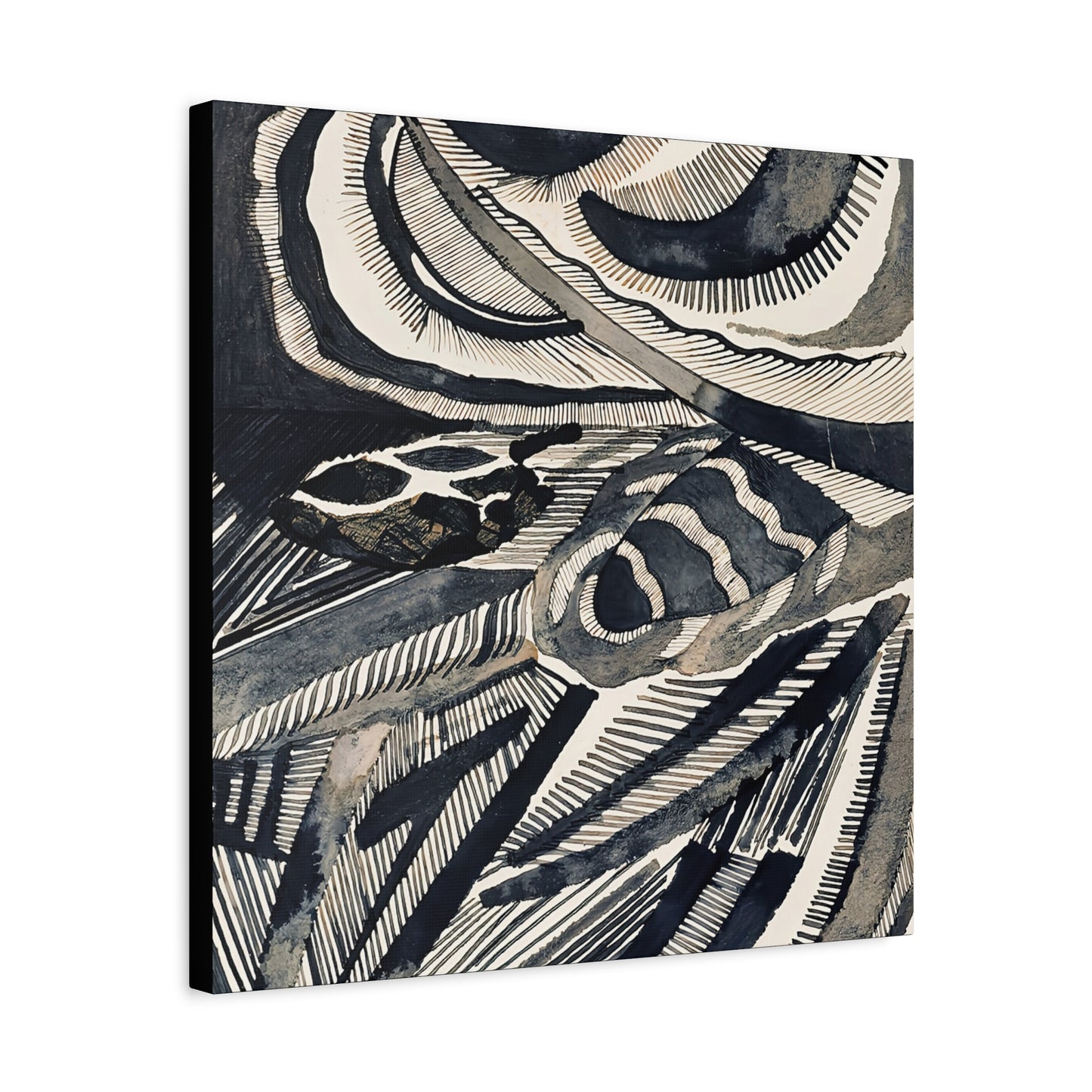 Landschaft (1918)  by Otto Freundlich  / Reproduction Fine Art sur Toile / Epaisseur 3.2 cm - 1.25 inch