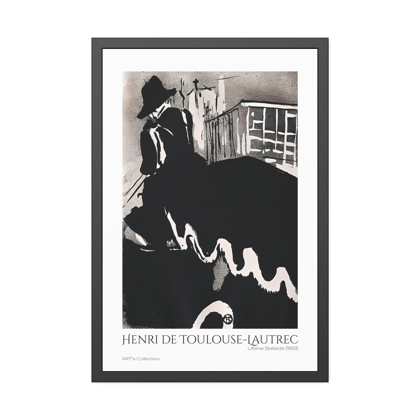 Ultime Ballade (1893) by Henri de Toulouse-Lautrec / Affiche Encadrée série ART's Collection