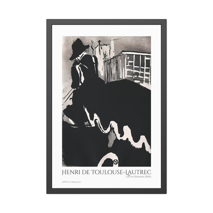 Ultime Ballade (1893) by Henri de Toulouse-Lautrec / Affiche Encadrée série ART's Collection