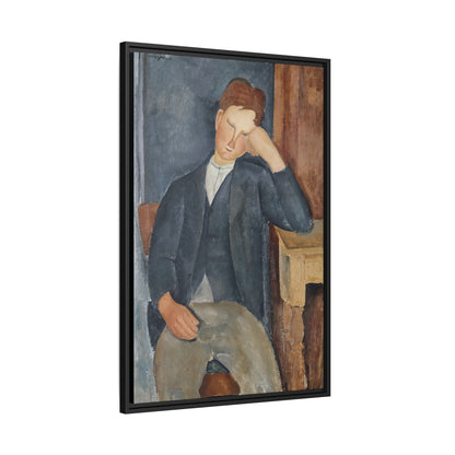 The Young Apprentice (1918 - 1919) by Amedeo Modigliani / Toile encadrée sur caisse américaine