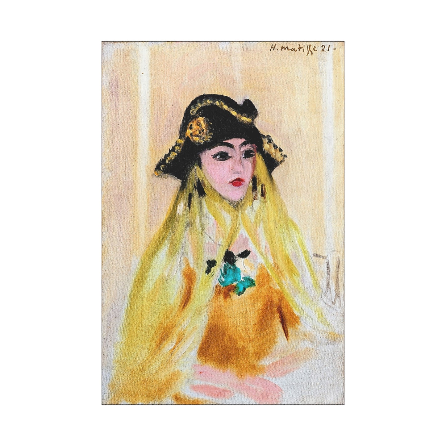 Ancilla (1921) by Henri Matisse / Reproduction Fine Art sur Toile /  Epaisseur 3.2 cm - 1.25 inch