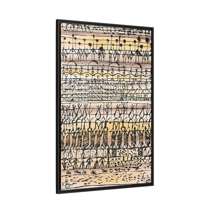 ERA Cooling in a Garden of the Torrid Zone (1923) by Paul Klee / Toile encadrée sur caisse américaine