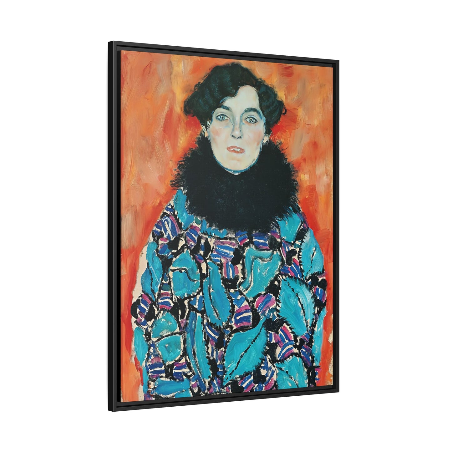 Johanna Staude (1917) by Gustav Klimt  / Toile encadrée sur caisse américaine