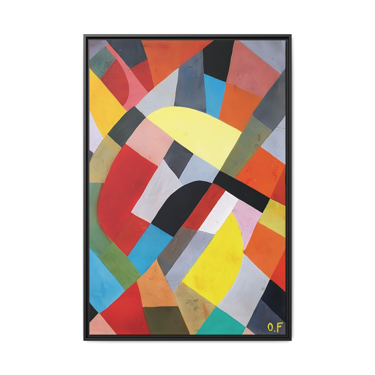 Composition Abstraite (1936-38) by Otto Freundlich   / Toile encadrée sur caisse américaine