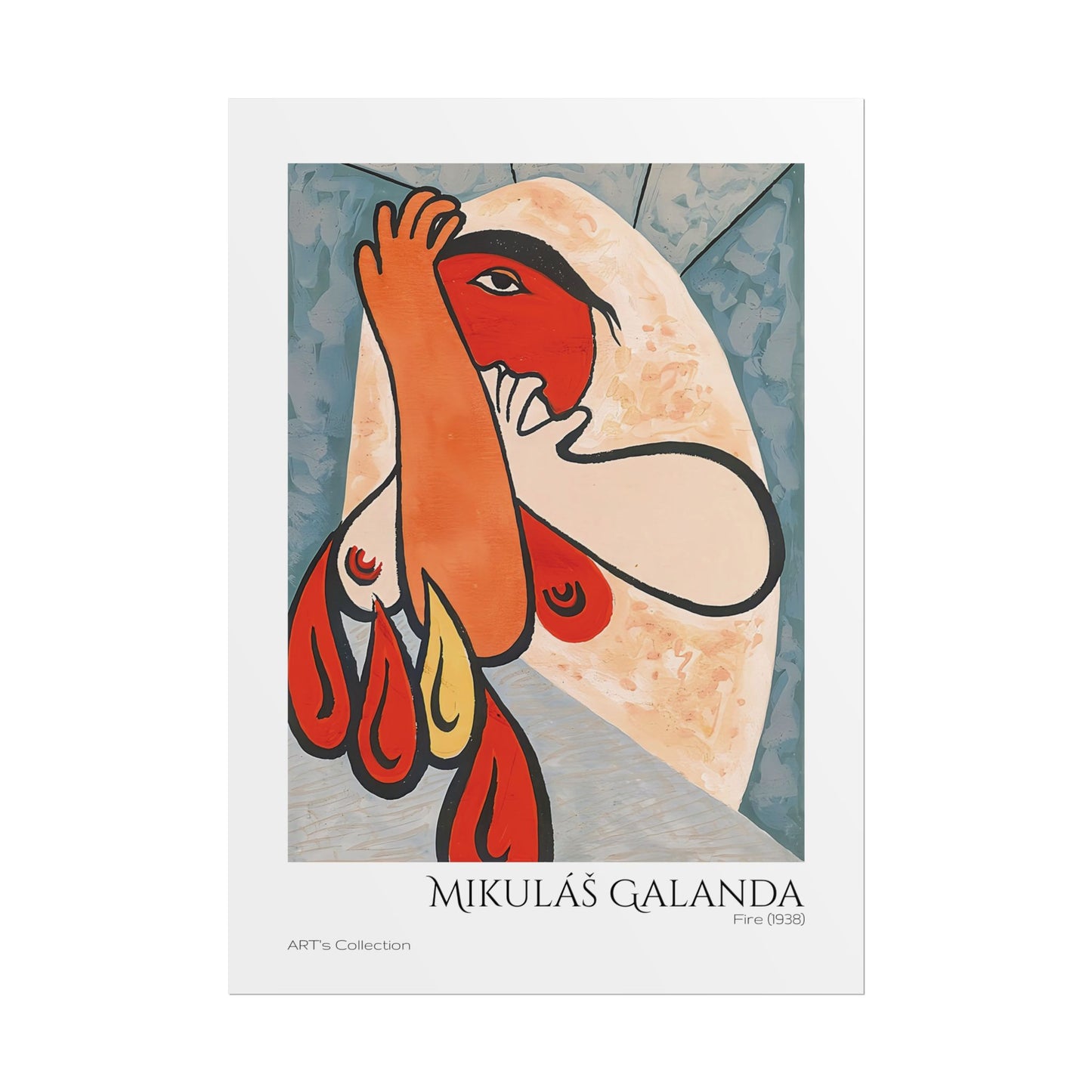 Fire (1938) by Mikulás Galanda / Affiche imprimée - Série ART's Collection