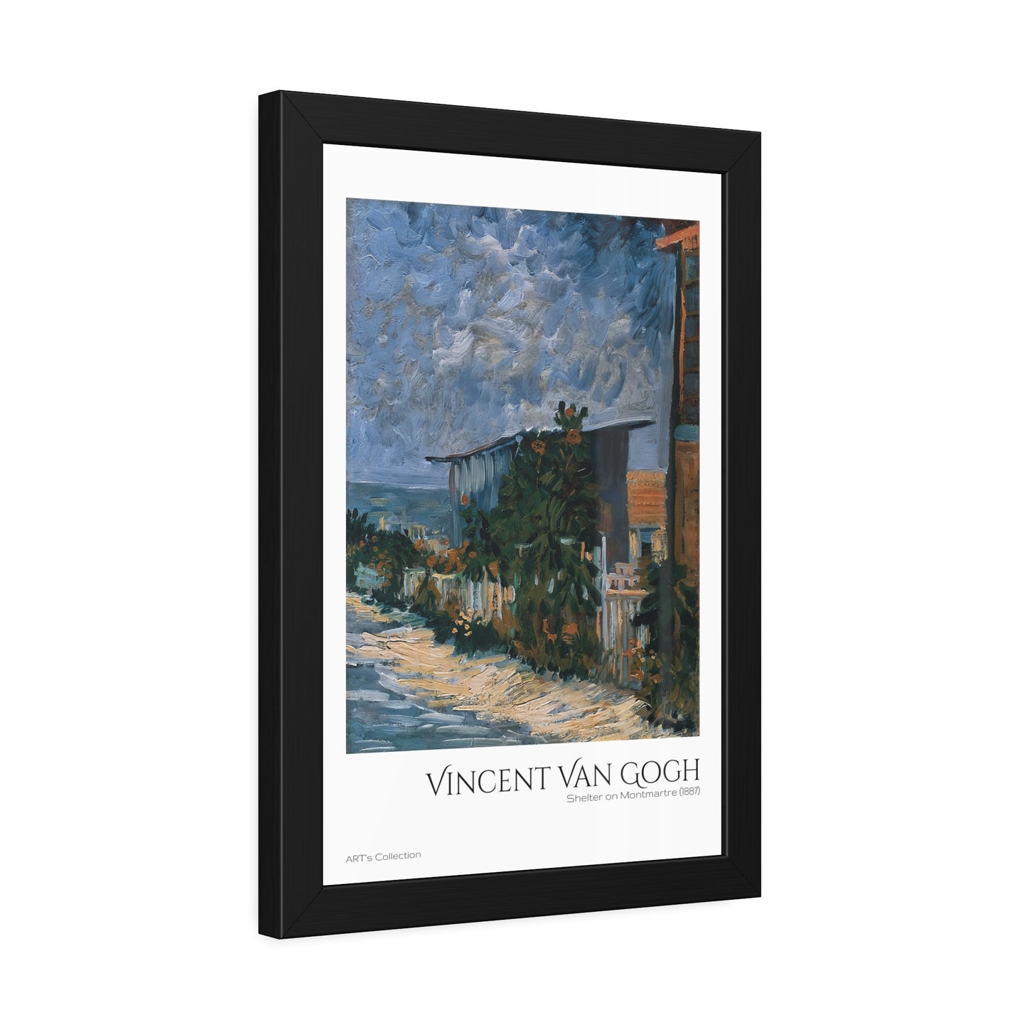 Shelter on Montmartre (1887)  by Vincent Van Gogh / Affiche Encadrée série ART's Collection