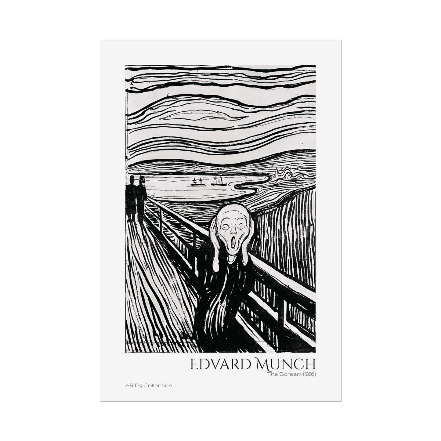 The Scream (1895) by Edvard Munch / Affiche imprimée - Série ART's Collection