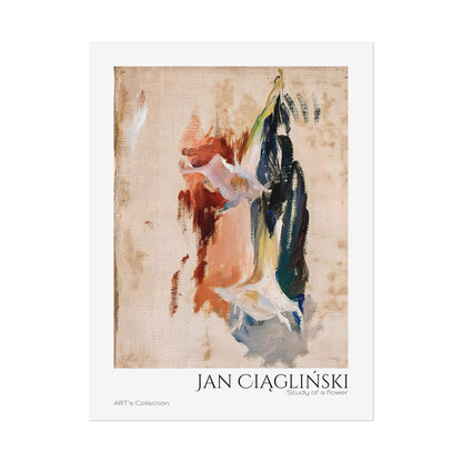 Study of a flower by Jan Ciaglinski / Affiche imprimée - Série ART's Collection