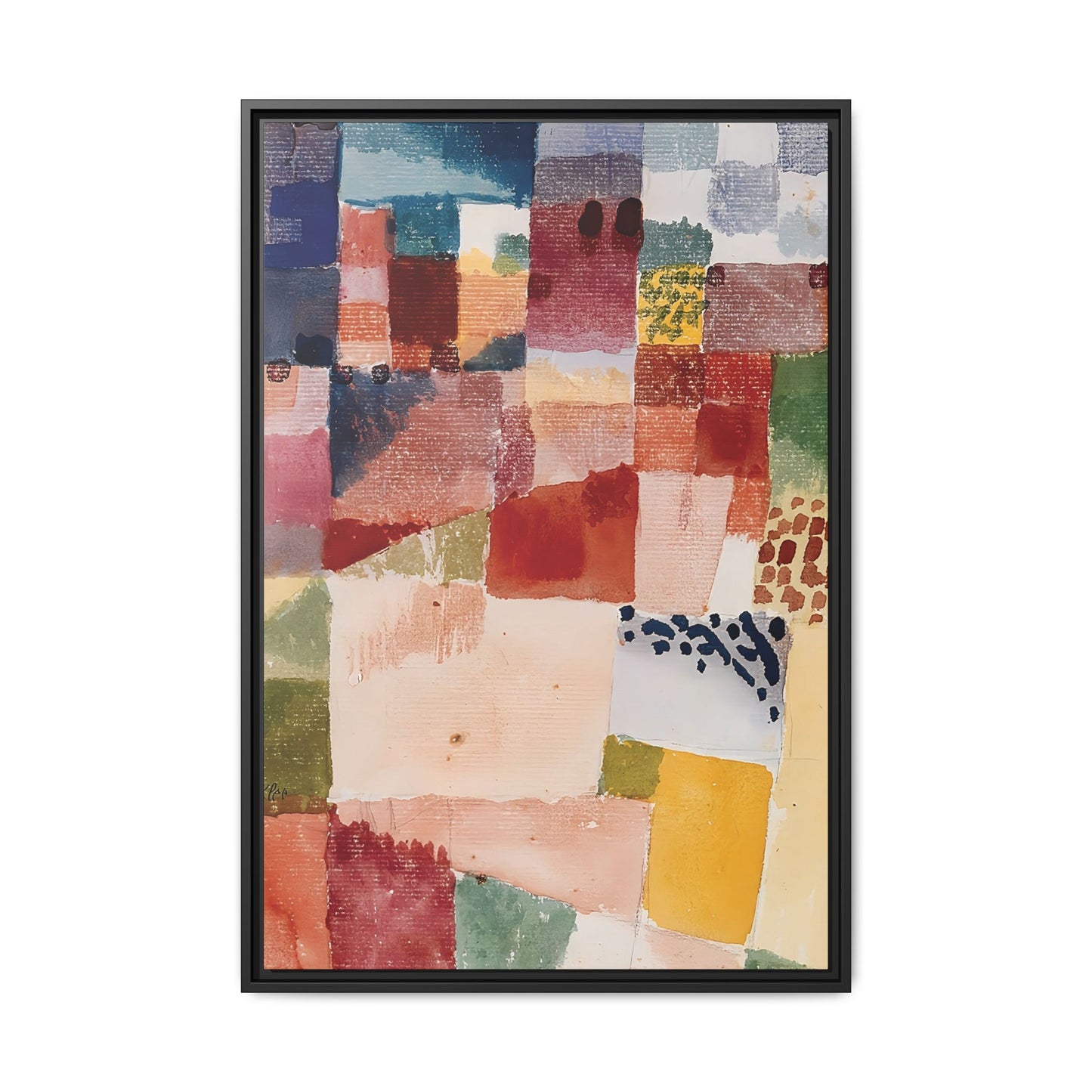 Motif from Hammamet (1914) by Paul Klee / Toile encadrée sur caisse américaine