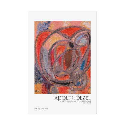 Komposition, Rund- und Ovalformen (Ca. 1930) by Adolf Hölzel / Affiche imprimée - Série ART's Collection