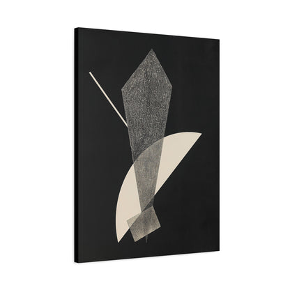 Konstruktion V (1923) by László Moholy-Nagy  / Reproduction Fine Art sur Toile /  Epaisseur 3.2 cm - 1.25 inch