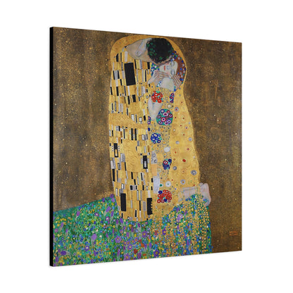 The kiss - lovers (1908) by Gustav Klimt / Reproduction Fine Art sur Toile / Flanc Large Epaisseur 3.2 cm - 1.25 inch