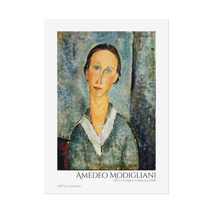 Girl in a Sailor's Blouse (1918) by Amedeo Modigliani / Affiche imprimée - Série ART's Collection