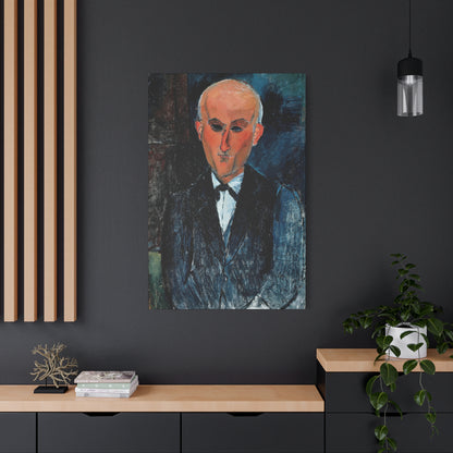 Max Jacob (1876-1944) de 1911-1922 by Amedeo Modigliani / Reproduction Fine Art sur Toile / Flanc Large Epaisseur 3.2 cm - 1.25 inch