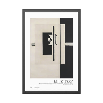 Kestnermappe Proun, Rob-1. Levnis and Chapman GmbH Hannover #7 (1923) by El Lissitzky / Affiche Encadrée série ART's Collection