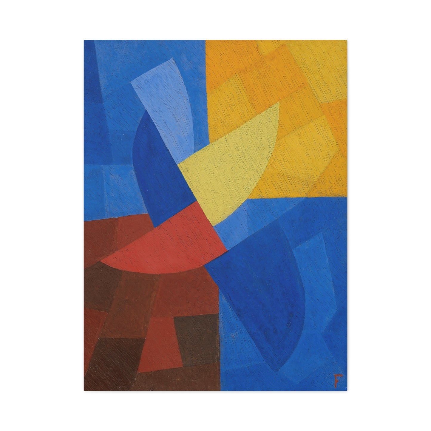 Composition (around 1932) by Otto Freundlich  / Reproduction Fine Art sur Toile /  Epaisseur 3.2 cm - 1.25 inch
