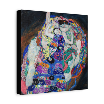 The Maiden (1913) by Gustav Klimt / Reproduction Fine Art sur Toile / Flanc Large Epaisseur 3.2 cm - 1.25 inch