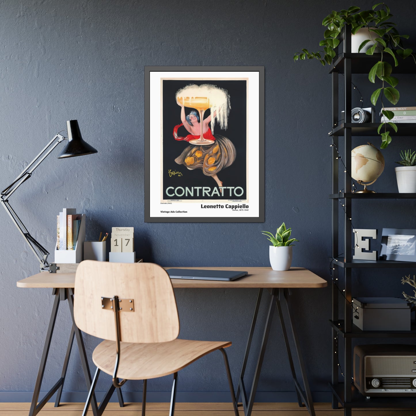 Contratto (1922) by Leonetto Cappiello / Affiche Encadrée Série Vintage Ads Collection