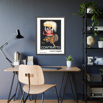 Contratto (1922) by Leonetto Cappiello / Affiche Encadrée Série Vintage Ads Collection