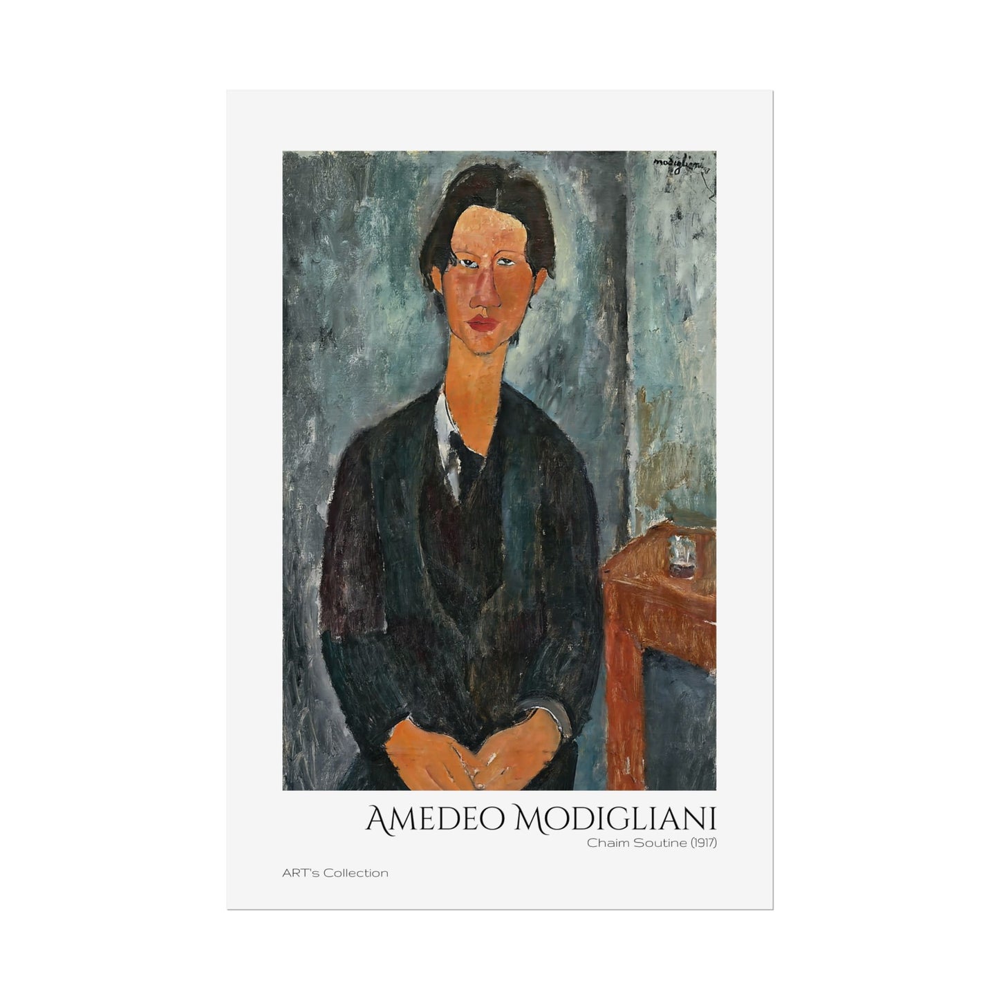 Chaim Soutine (1917) by Amedeo Modigliani / Affiche imprimée - Série ART's Collection