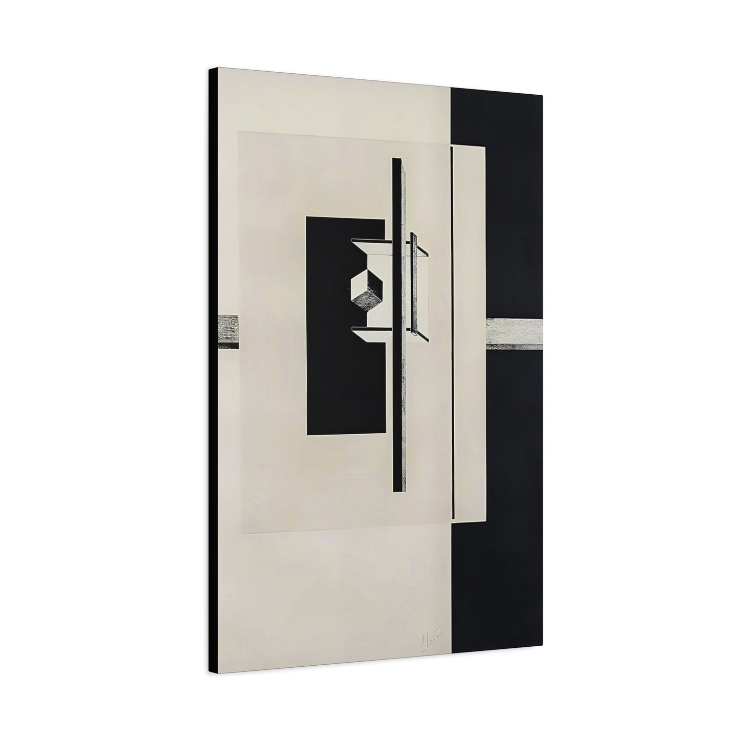 Kestnermappe Proun, Rob-1. Levnis and Chapman GmbH Hannover #7 (1923) by El Lissitzky / Reproduction Fine Art sur Toile / 3.2 cm - 1.25 inch