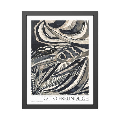 Landschaft (1918) by Otto Freundlich  / Affiche Encadrée série ART's Collection