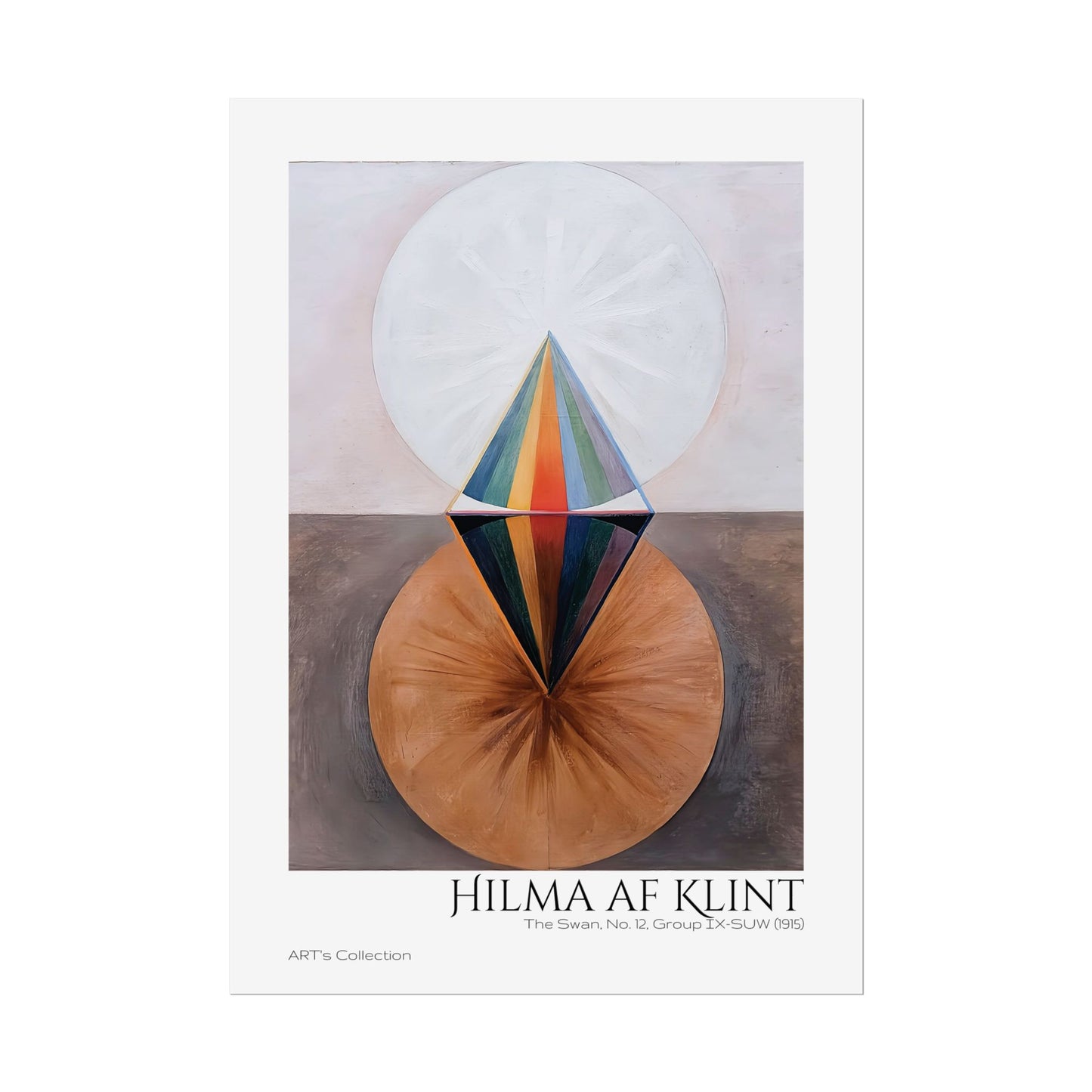 The Swan, No. 12, Group IX-SUW (1915)  by Hilma af Klint  / Affiche imprimée - Série ART's Collection
