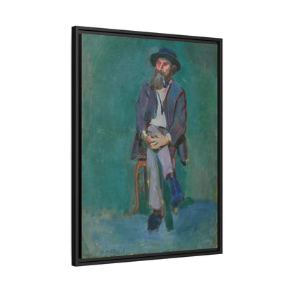 Homme assis (1900) by Henri Matisse / Toile encadrée sur caisse américaine
