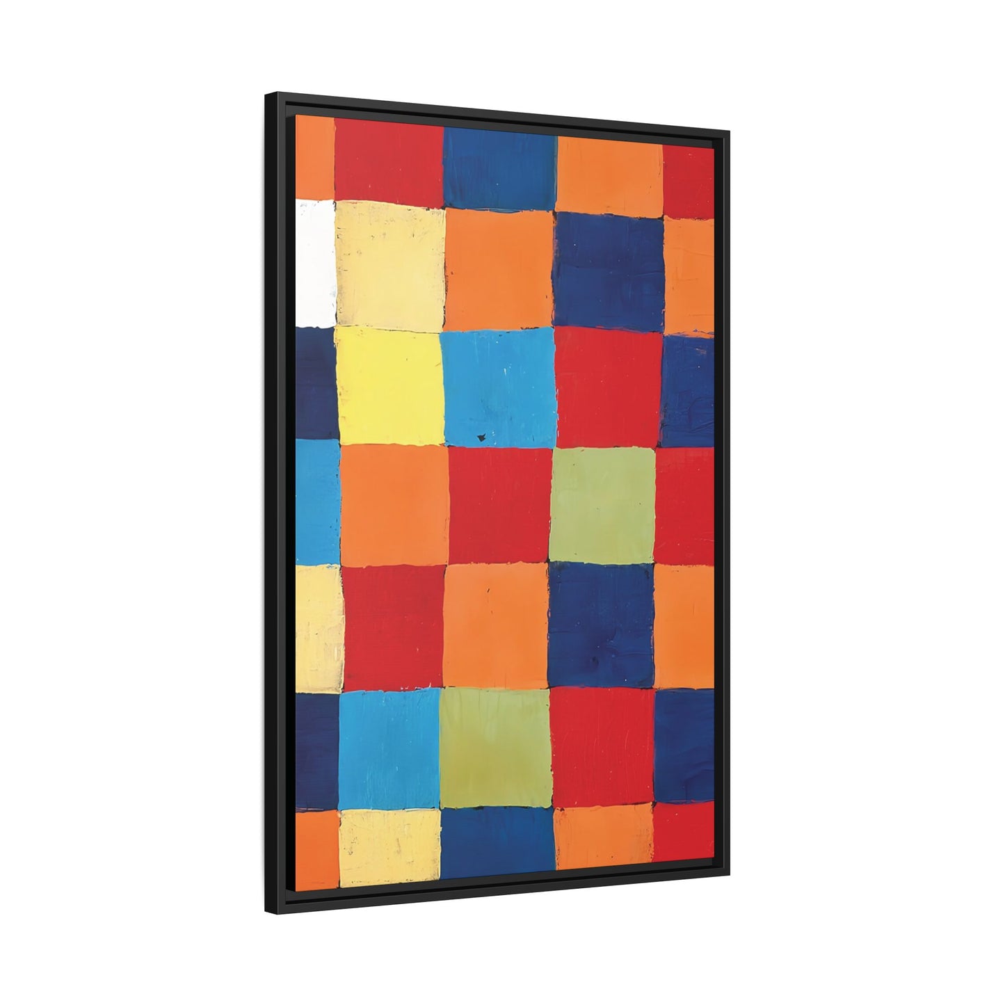 Color chart Qu1 (1930) by Paul Klee / Toile encadrée sur caisse américaine