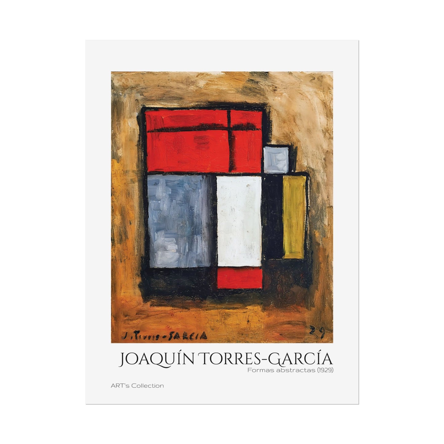 Formas abstractas (1929) by Joaquín Torres-García  / Affiche imprimée - Série ART's Collection