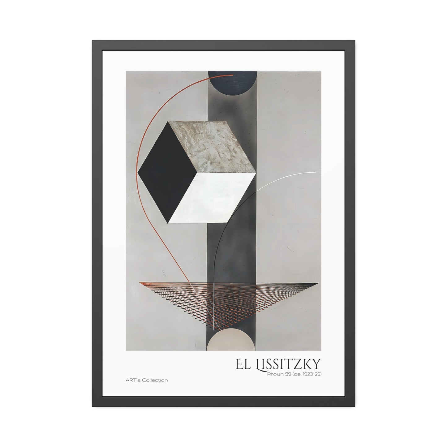 Proun 99 (ca. 1923-1925) El Lissitzky  by El Lissitzky / Affiche Encadrée série ART's Collection