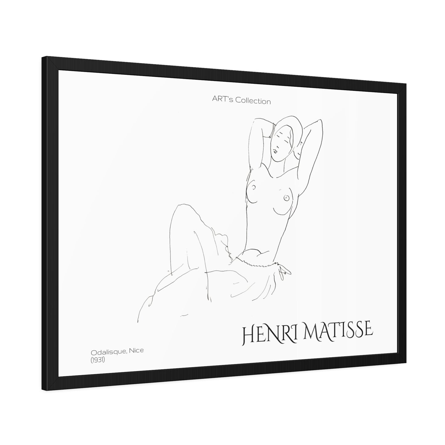Odalisque, Nice (1931) by Henry Matisse  / Affiche Encadrée série ART's Collection