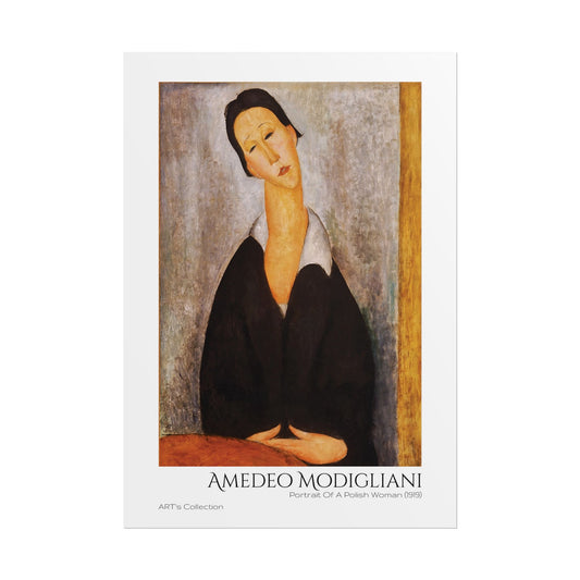 Portrait Of A Polish Woman (1919) by Amedeo Modigliani / Affiche imprimée - Série ART's Collection