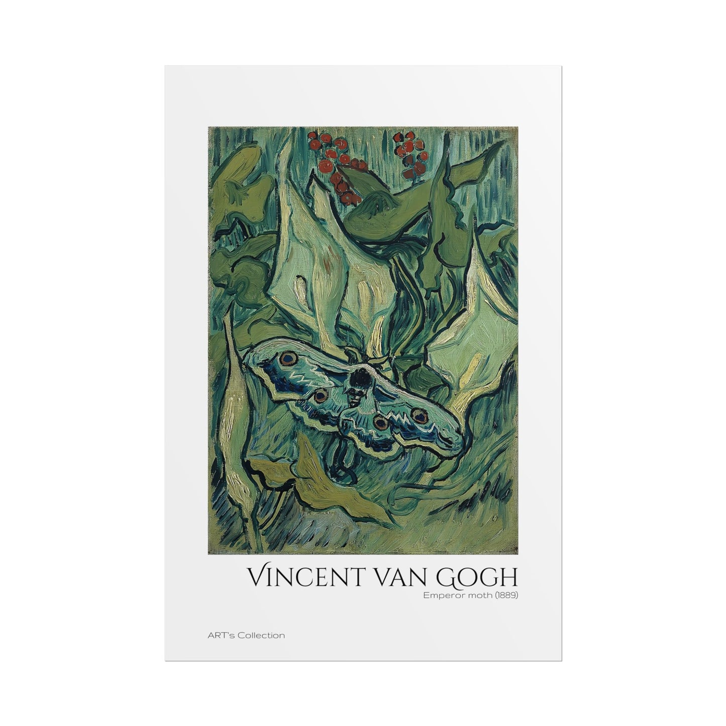 Emperor moth (1889) by Vincent van Gogh / Affiche imprimée - Série ART's Collection