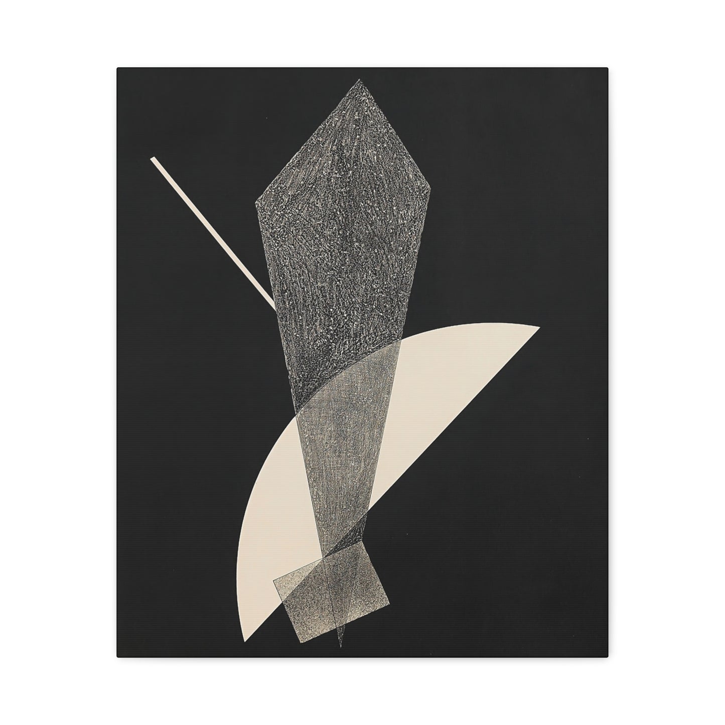 Konstruktion V (1923) by László Moholy-Nagy  / Reproduction Fine Art sur Toile /  Epaisseur 3.2 cm - 1.25 inch