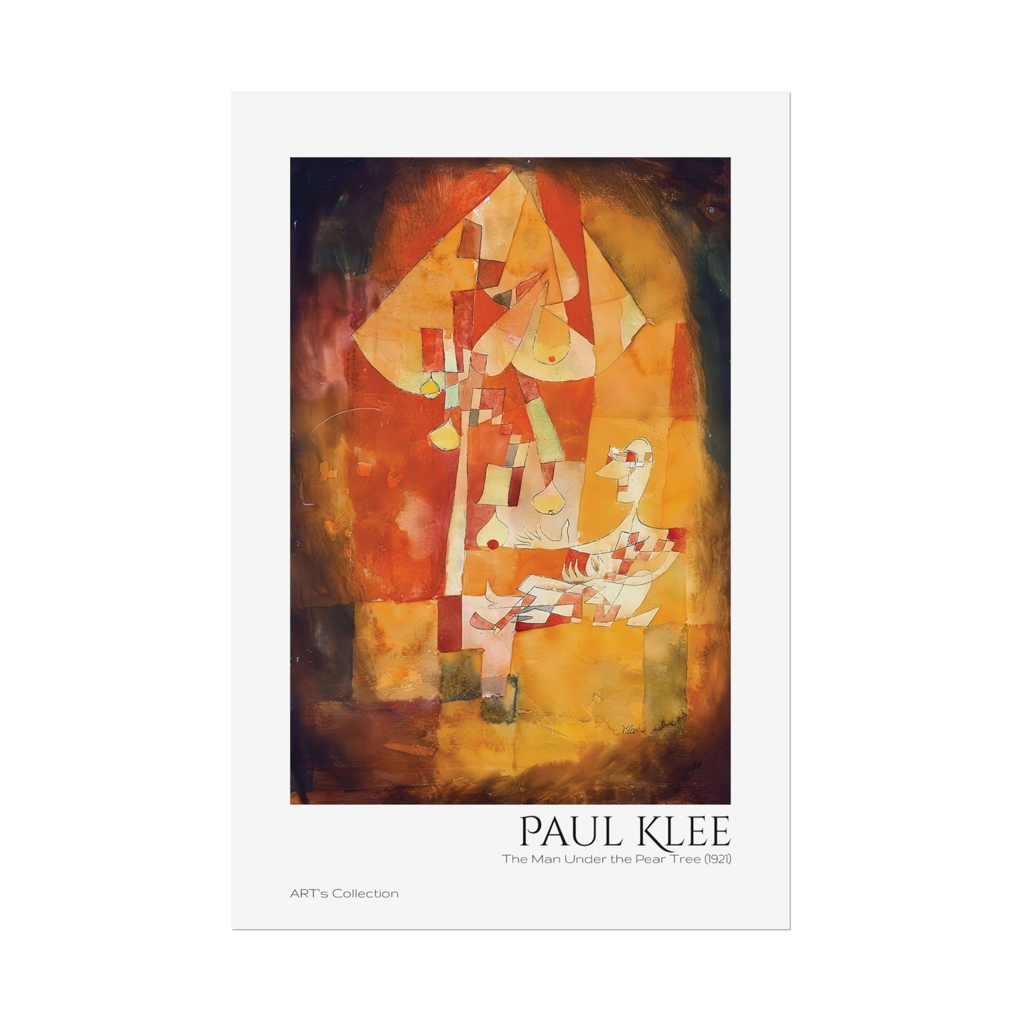 The Man Under the Pear Tree (1921) by Paul Klee / Affiche imprimée - Série ART's Collection