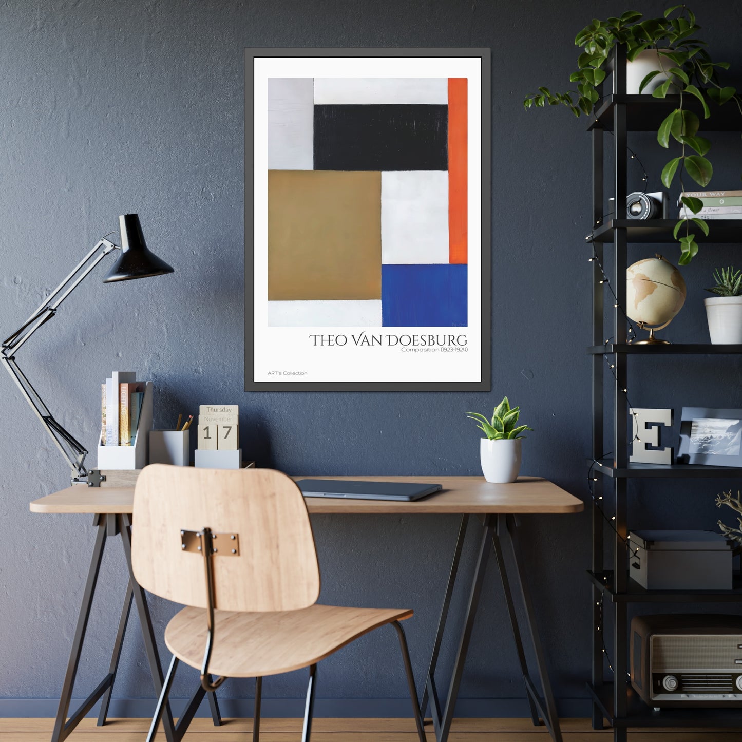 Composition (1923-1924) by Theo Van Doesburg / Affiche Encadrée série ART's Collection